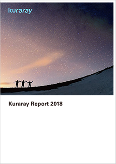 Front cover of the Kuraray Report 2018